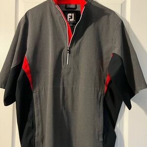 FootJoy Charcoal and Red Zip-Up Jacket